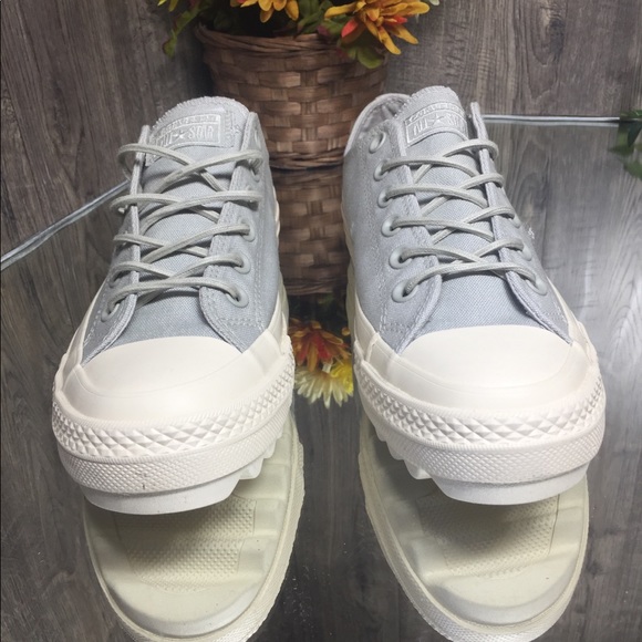 🌺 Converse Ctas Lift Ripple Canvas OX Pale Grey W - Picture 6 of 8